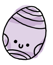 purple easter egg