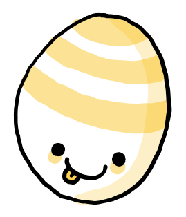 yellow smiling easter egg